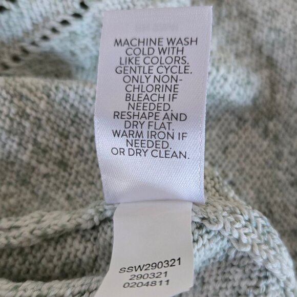 J.Jill Pure Jill Womens Small Spray Dyed Sleeveless Sweater Top Shell Pistachio - Picture 7 of 7